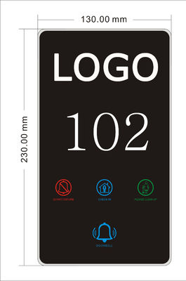 OEM Hotel Smart Door Switch Hotel Doorplate Customized Logo