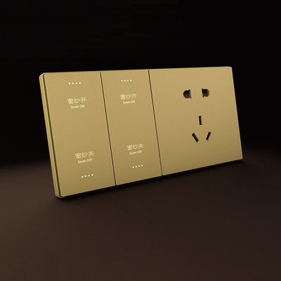 Champagne Gold Programmable Smart Light Switch AC110V Wifi Light Timer Switch
