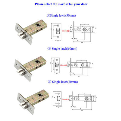 1KG Stainless Steel Door Lock Mortise Electronic Keyless Lock Body for Aluminum Door