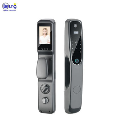 Fingerprint Wifi Door Lock With Camera Aluminum Alloy Video Door Lock