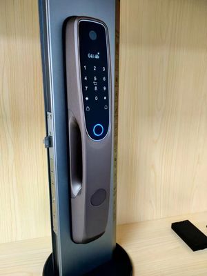 Fingerprint Wifi Door Lock With Camera Aluminum Alloy Video Door Lock