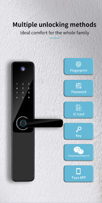 Secure Apartment Camera Door Lock Tuya Wireless Door Lock With Camera
