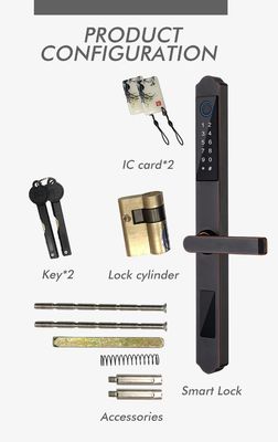 TuyaSmart Waterproof Door Lock WiFi Double Side Fingerprint Smart Lock