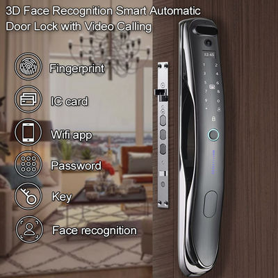 Fully Automatic 3D Face Recognition Smart Lock Fingerprint Password Door Lock for Apartment