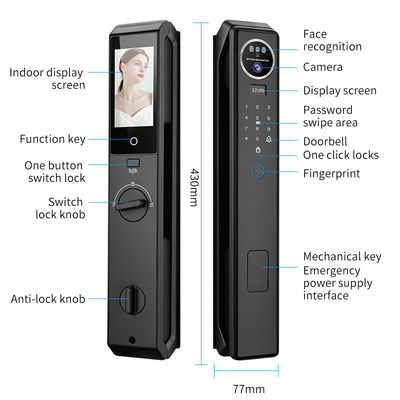 S959max 3D Face Recognition Tuya Intercom Camera Outdoor Smart Lock Intelligent