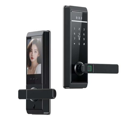 Qleung New Design Tuya Door Lock Face Recognition Palm Print Fingerprint Password Card Key Unlock Smart Home Door Lock