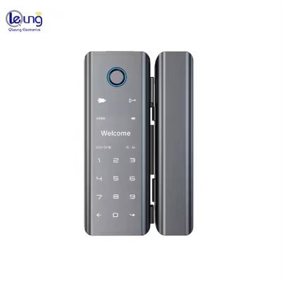 Qleung Smart Lock G9S Tuya APP Lock Password Code Card Key Fingerprint Smart Home Door Lock for Glass Door