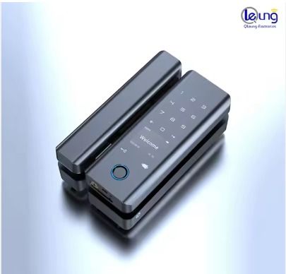Qleung Smart Lock G9S Tuya APP Lock Password Code Card Key Fingerprint Smart Home Door Lock for Glass Door