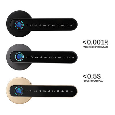 Qleung S604L Smart Fingerprint Door Lock with Wifi Tuya App Control Keyless Password for Bedroom Tuya Smart Home Door Lock
