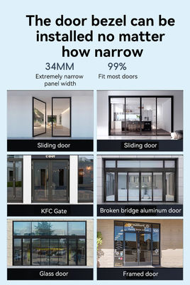 Qleung S960 Digital Glass Door Lock with Fingerprint Recognition Password Card Key Phone APP