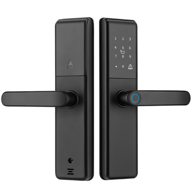 Qleung S851 Smart Home Door Lock Tuya APP Remote control Fingerprint Password Card Key Unlock