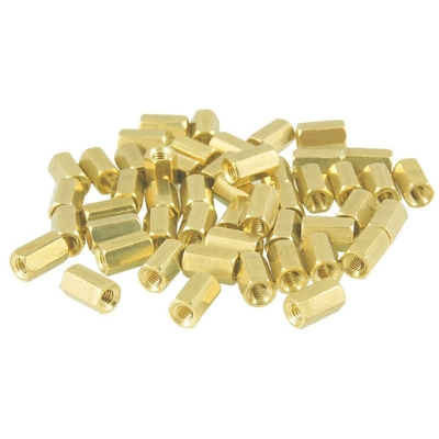 Automatic Lathe Parts Copper Nuts Brass Adapter Hex Nuts CNC Turning Parts Service