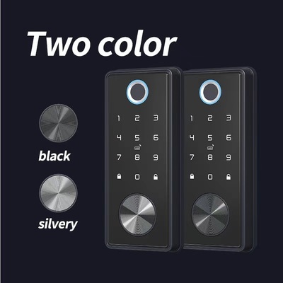 European Style Smart Home Fingerprint Door Lock with 2-Year Warranty 38-48mm Door Thickness and 4 AA Alkaline Battery