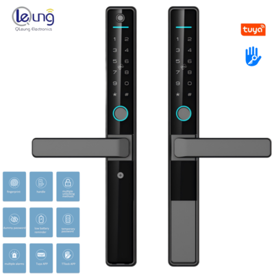 Outdoor Waterproof Smart Door Lock with Aluminum Alloy Construction and 2 Years Warranty