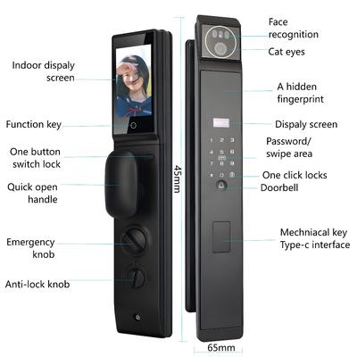 Qleung S940max Smart Door Lock with 6068*24*240mm Mortise 5.5kg Weight and 40-110mm Door Thickness