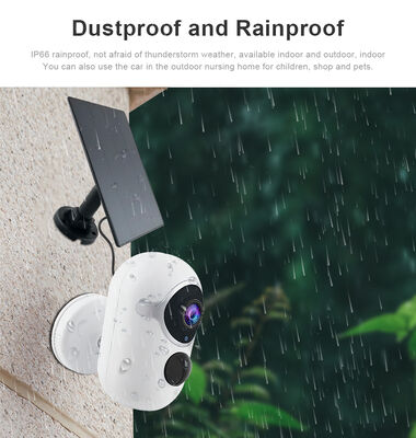 Qleung C06 Tuya Wireless NVR HD 1080P Video Night Vision WIFI Waterproof Bullet Solar Panel Charging CCTV Security Camera