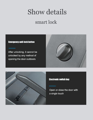 Fully Automatic Tuya Wifi Remote Control Peephole Camera Lock Digital Fingerprint Code Card Smart Door Lock with Screen