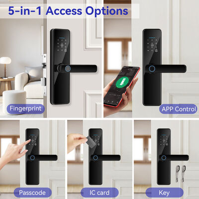 Qleung S811 Conveninent Fingerprint Password Card Unlock Smart Home Door Lock Tuya Door lock 