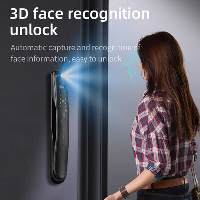 3D Face Recognition Palm Prints Fingerprint Locks Tuya Active Video Calling Password IC Cards Wifi Smart Door Lock