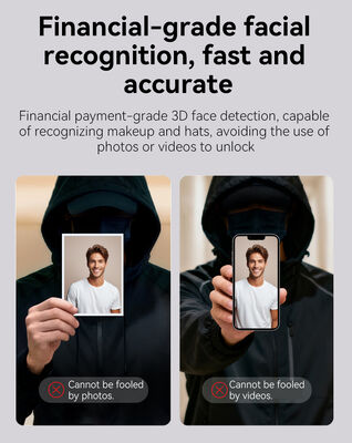 Qleung S859max Black Smart Door Lock with Tuya App and Active Video Calling Face Recognition