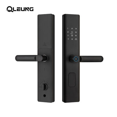 Qleung A19 Smart Door Lock with 6-in-1 Multi Unlock Ways, 0.5s Fast Semiconductor Fingerprint Sensor and Built-in Electronic Doorbell