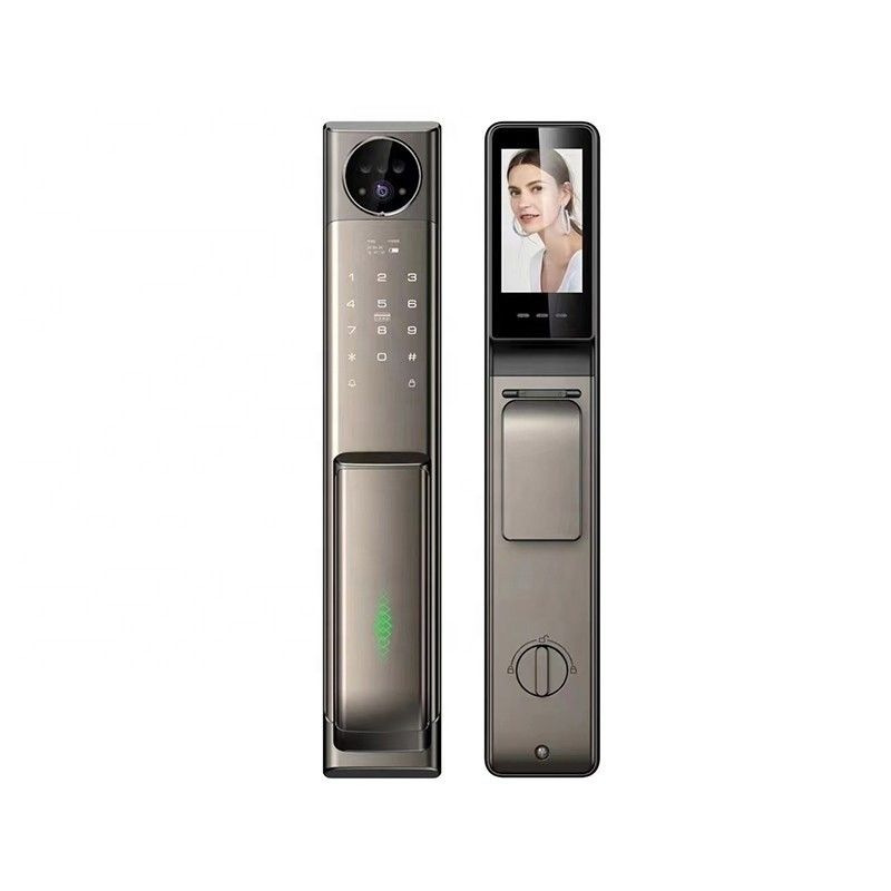 Standard Mortise Video Intercom Door Lock Grey Automatic Door Locks For Houses