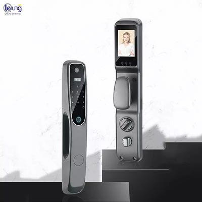 Fingerprint Wifi Door Lock With Camera Aluminum Alloy Video Door Lock