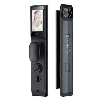 Secure Smart Lock Intercom 3D Face Automatic Door Lock For Apartment