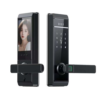 Qleung New Design Tuya Door Lock Face Recognition Palm Print Fingerprint Password Card Key Unlock Smart Home Door Lock