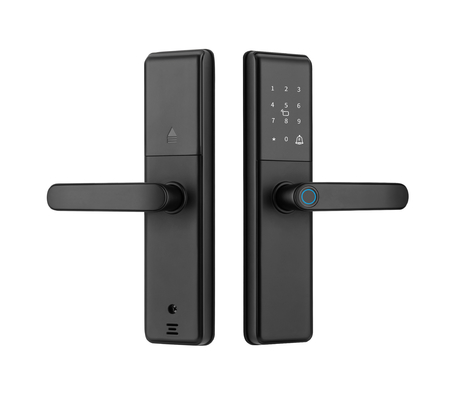 Qleung S851 Smart Door Lock Tuya Wifi Smart Remote Control Fingerprint Password Card Key for Hotels Apartments Offices