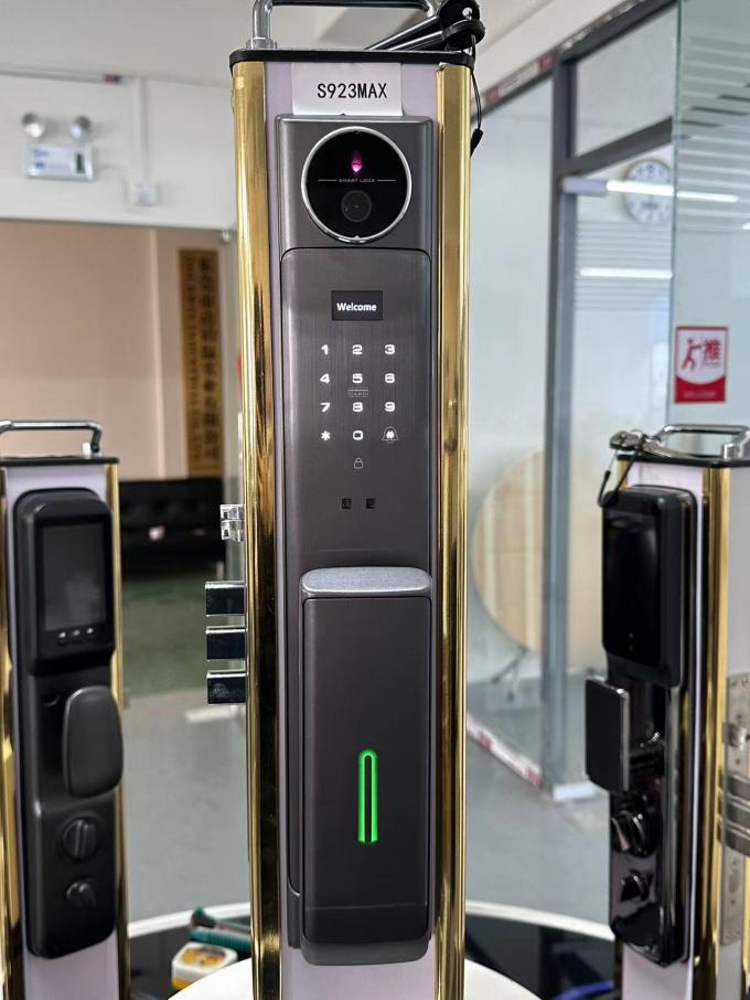 Standard Mortise Video Intercom Door Lock Grey Automatic Door Locks For ...